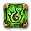 Gilded Square Malachite Pet Gem