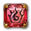 Gilded Square Carnelian Pet Gem