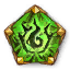 Gilded Pentagonal Malachite Pet Gem