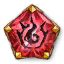 Gilded Pentagonal Carnelian Pet Gem